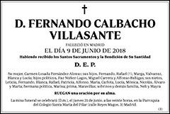 Fernando Calbacho Villasante